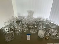 Full lot overview showing all glass pieces