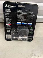 Back of package listing features and accessories