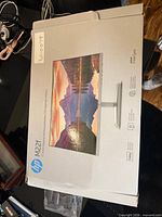 Front of HP M22f monitor box