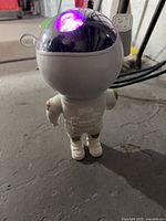 Astronaut night light powered on showing light in helmet