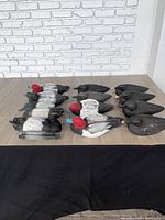 All 12 duck decoys on table