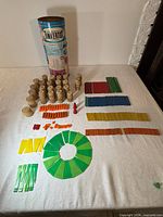 Full layout of Tinkertoy pieces and tube