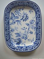 Top view showing full floral pattern and shape