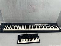 Both MIDI controllers front view showing keybeds