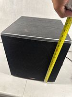 Side view with tape measure showing height ~14 in