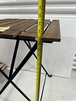 Vertical measurement of table height