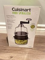 Front of Cuisinart Food Spiralizer box showing product image and features