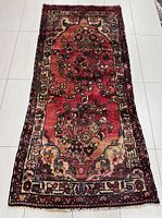 Full view of entire rug showing design, size and shape