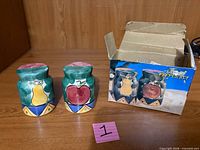 Front view of both shakers with box