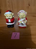 Front view of both bear shakers standing side by side