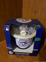 Retail box showing ice bucket graphic and MLB branding