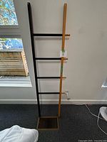 Leaning ladder rack full view dual tone
