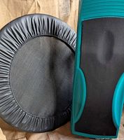 Mini trampoline and ab board overall view