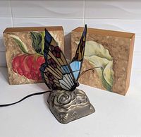 Lamp and both prints front view