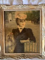 Front view of framed print showing artwork, frame, and signature