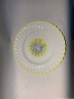 Top view of plate showing pattern, color and condition