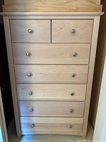 Front view showing full chest with all drawers closed