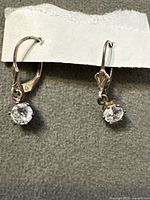 Full view of both earrings on card backing