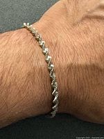 Bracelet worn on wrist showing overall appearance