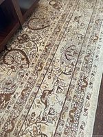 Close-up of rug border and pattern