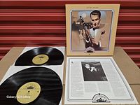 Open box with both vinyl discs and insert displayed