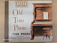 Front cover of Decca album Old Time Piano by Frank Froeba