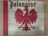 Polonaise album cover showing red eagle graphic and artist Al Goodman