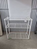 front view of entire shelving unit