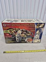 Box front showing Thane Q Grill images and specs