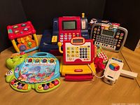 Group shot of all seven learning toys