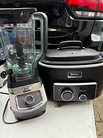 Blender and Cooking System side by side front view