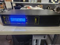 Front view showing LCD display and controls