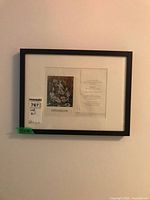 Full view of framed Hinaekian exhibition print on wall