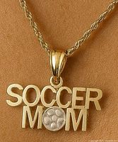 Pendant on rope chain showing overall design front view