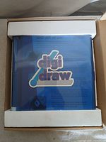 Blue Digi Draw folio in box with logo visible