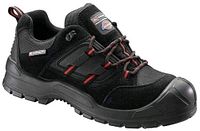 Left side view of the Dickies Facom Spider 2 safety shoe showing design and colour