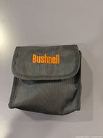 Front view of closed Bushnell nylon carry pouch