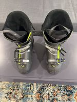 Top view showing both boots, liners and power straps