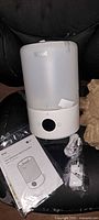 Humidifier assembled with power cord and manual