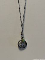 Necklace full view displaying chain and pendant