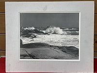 Full view of matted photograph showing image, mat, and signature areas