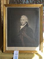 Full view of framed portrait print