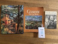 Front covers of three Cézanne art books