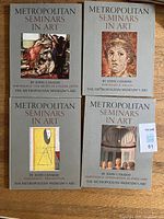 Front covers of four Metropolitan Seminars in Art volumes