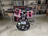 Full CB Drums kit with cymbals and hardware