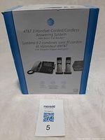 Front of AT&T 2-Handset Corded/Cordless Answering System retail box