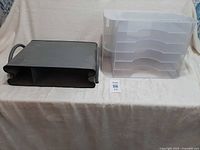 Overall view of both organizers on table