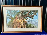 Full framed print showing artwork, mat and frame