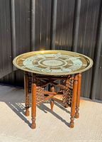 full view of table with tray assembled