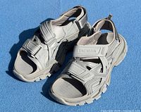 Top view of both sandals showing overall style and color